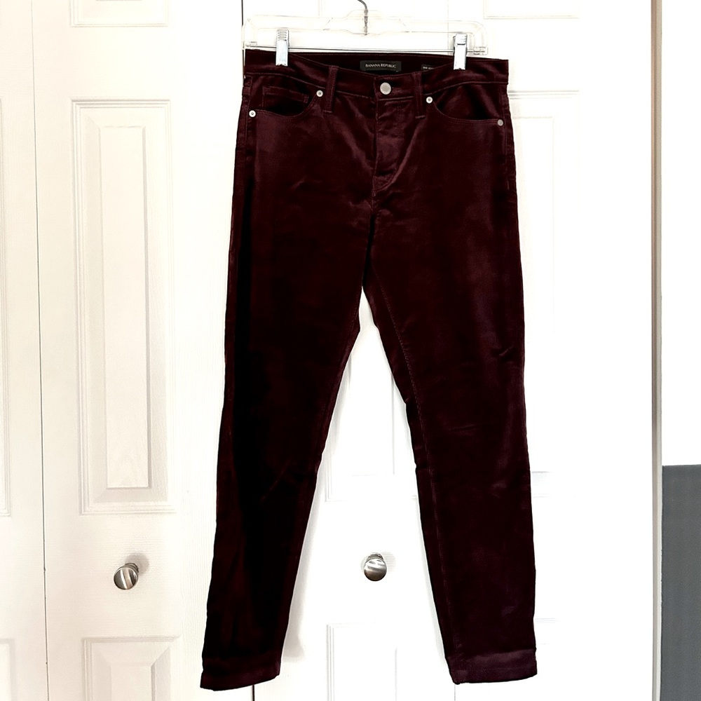 Banana Republic Petite Mid-Rise Skinny Stretch-Corduroy Pant